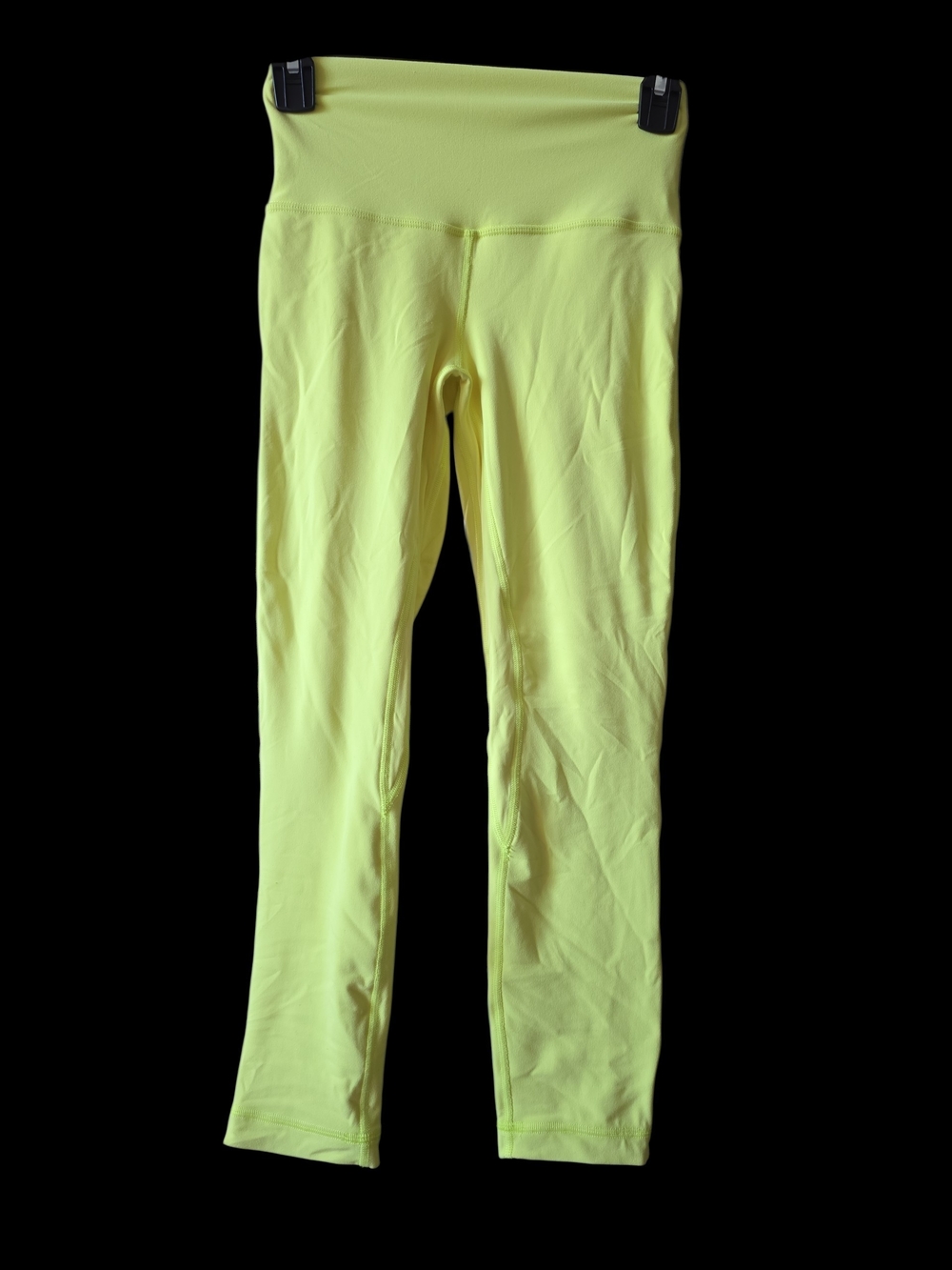 Lululemon Align High-Rise Crop 23" Glow Yellow Size 4 LW6BGLS - Picture 8 of 10